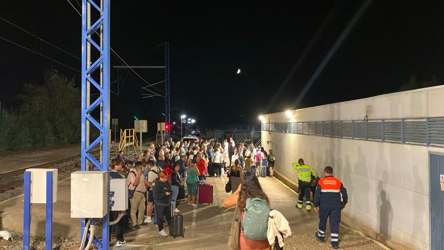 Más de cuatro horas parados sin luz ni aire acondicionado en el tren procedente de Madrid