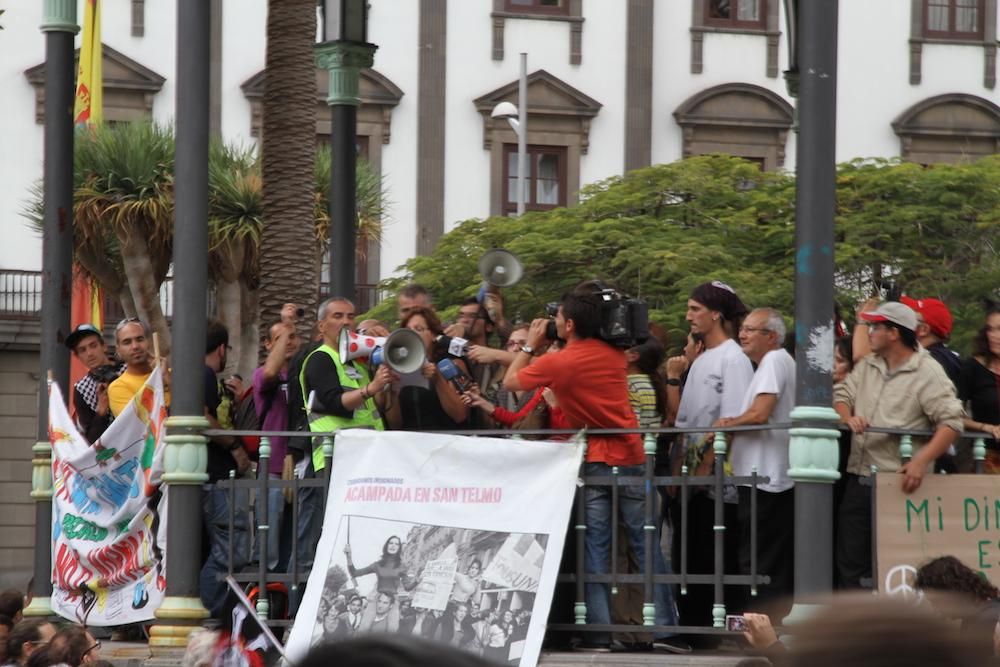 Archivo del 15M en San Telmo. (Orlando Arencibia).