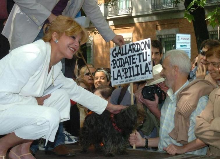Una de las protestas de 2006 frente al museo Thyssen