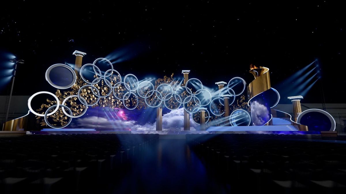 Escenario del Carnaval de Las Palmas de Gran Canaria 2025, ubicado en el Parque Santa Cantalina de la capital.