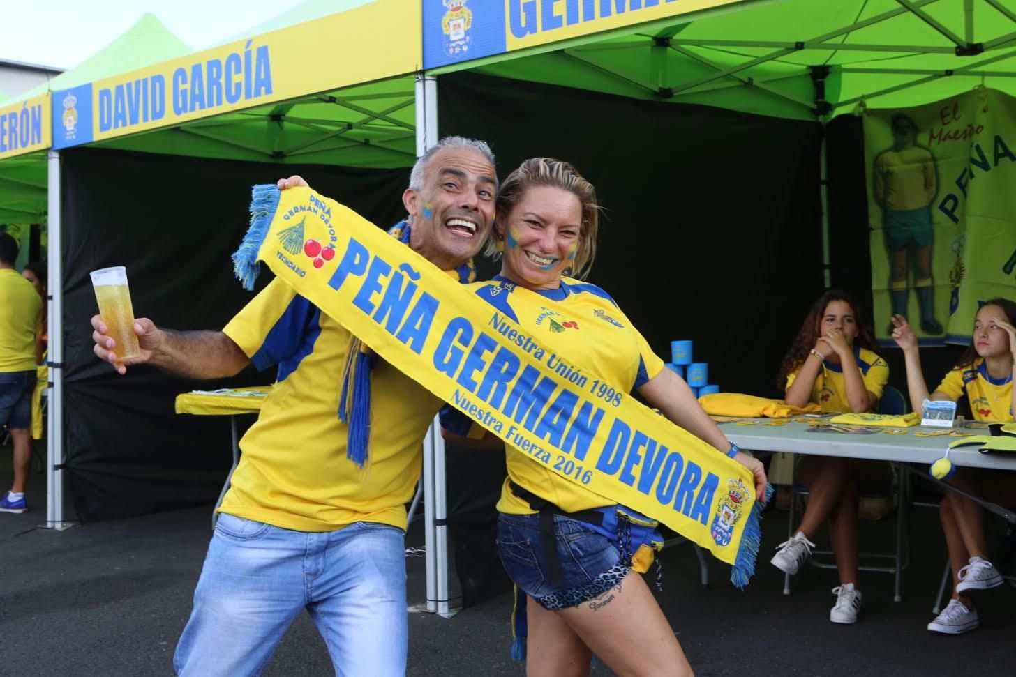 'Fan zone' de la UD Las Palmas. (ALEJANDRO RAMOS)