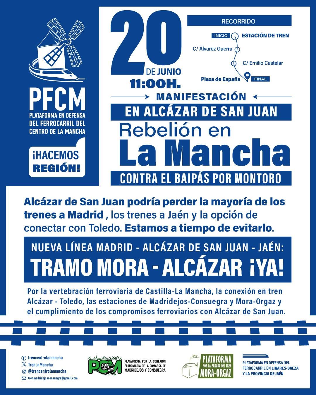Cartel de la manifestación del 20 de junio