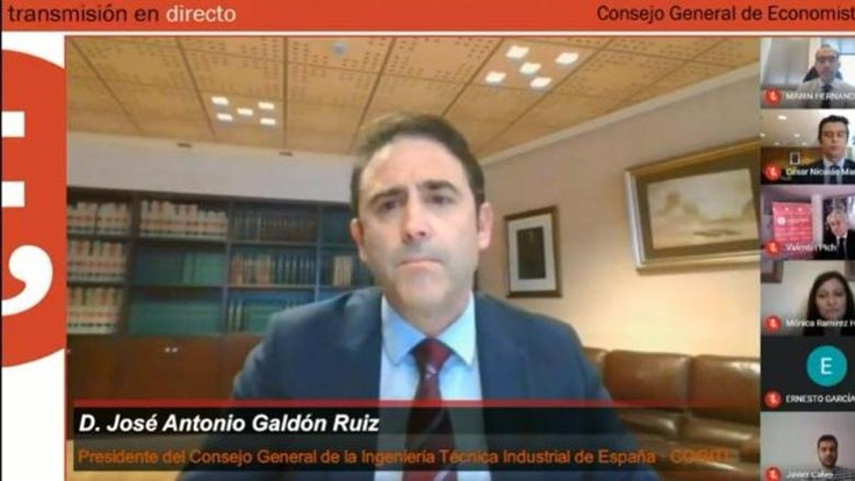 El presidente de Cogiti, José Antonio Galdón, durante su intervención en la presentación del IV Barómetro Industrial.