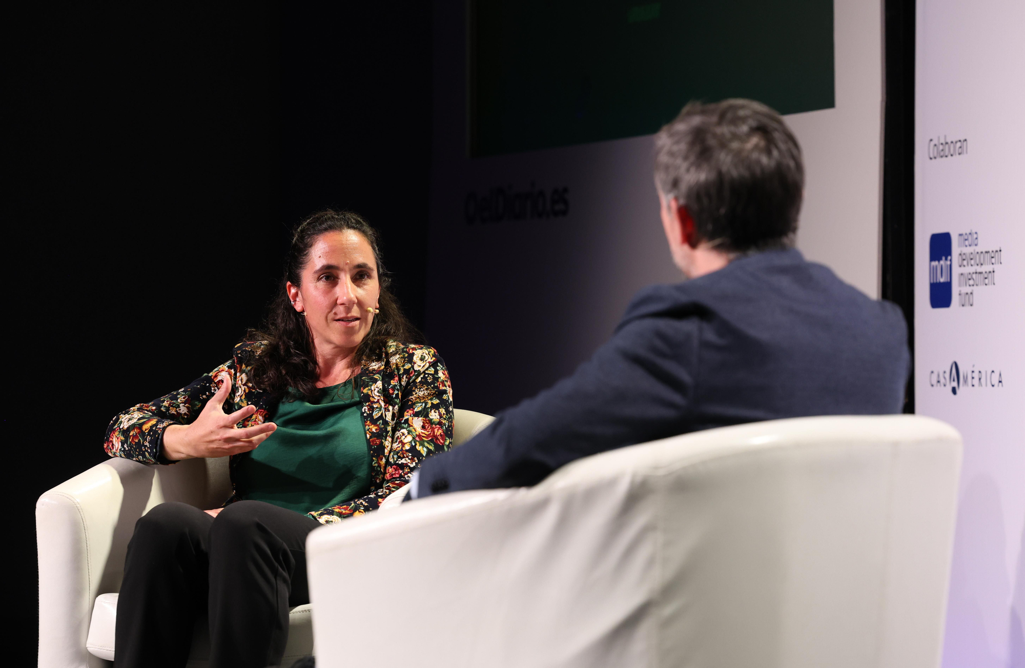 Natalia Uval e Ignacio Escolar, hablando sobre 'La importancia de crear una comunidad de lectores críticos y comprometidos'