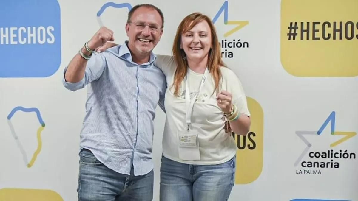 Sergio Rodríguez y Nieves Lady Barreto en el congreso de 2023.
