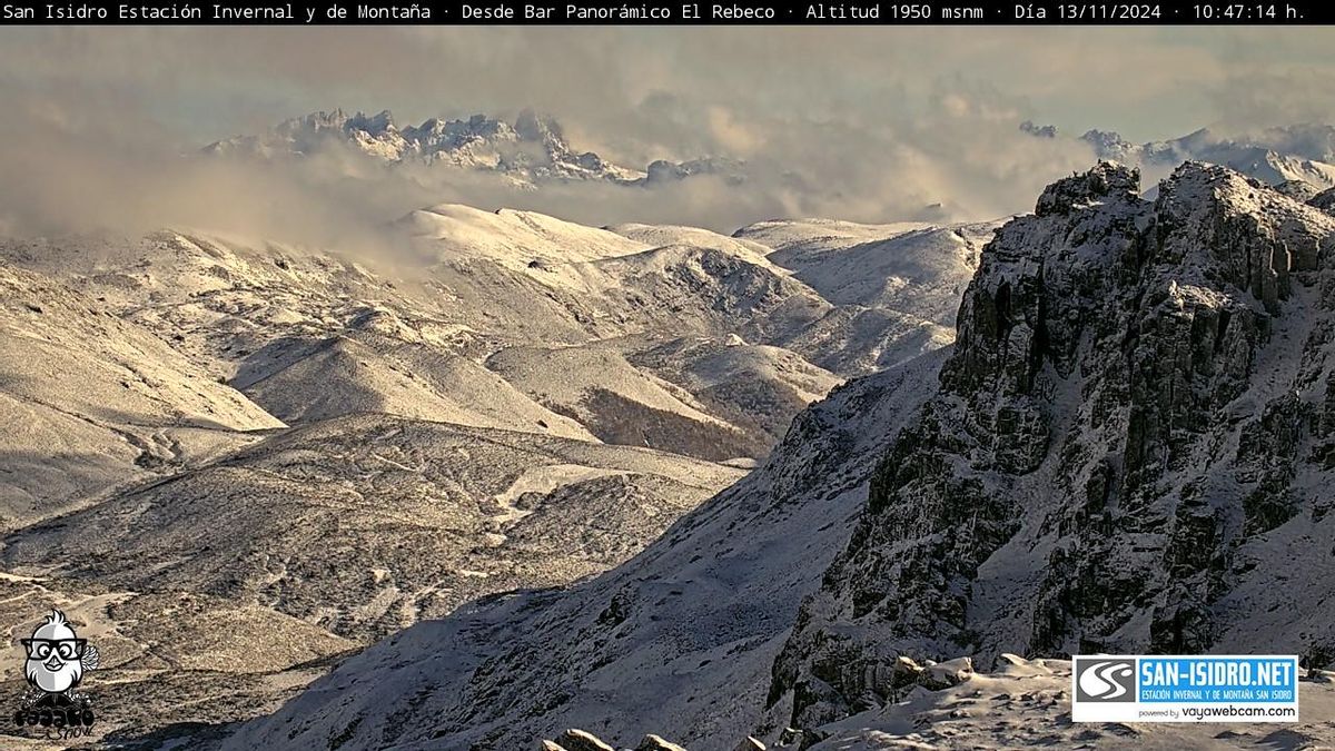 Vista de los Picos de Europa desde San Isidro.