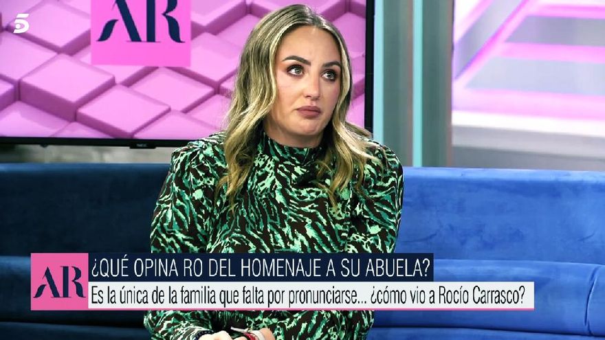 Rocío Flores, entre lágrimas en Telecinco para hablar del homenaje a Rocío Jurado