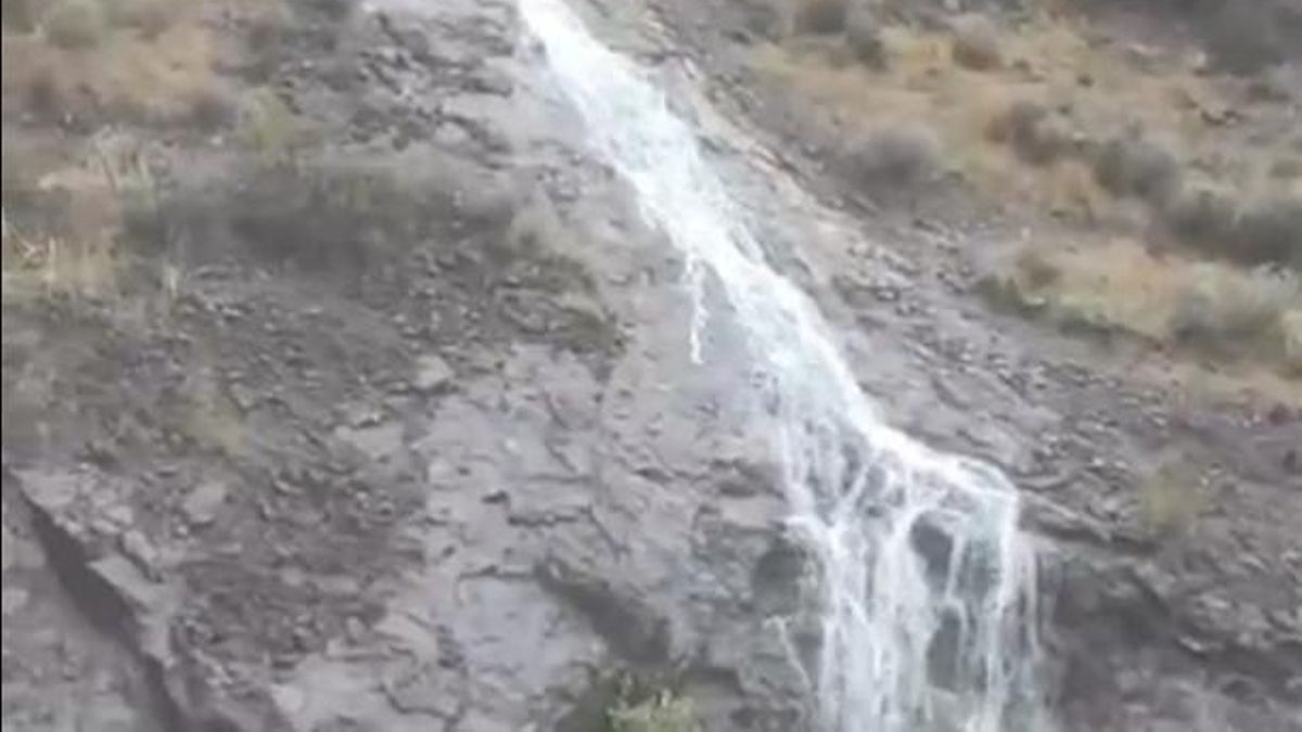 La borrasca Claudia hace correr barrancos y lleva agua a varias presas de Gran Canaria.