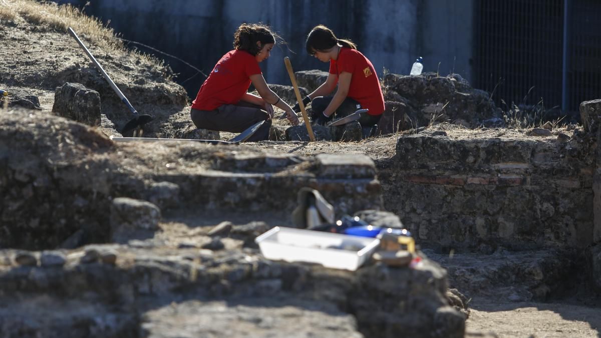 Trabajos en el yacimiento de Cercadillas