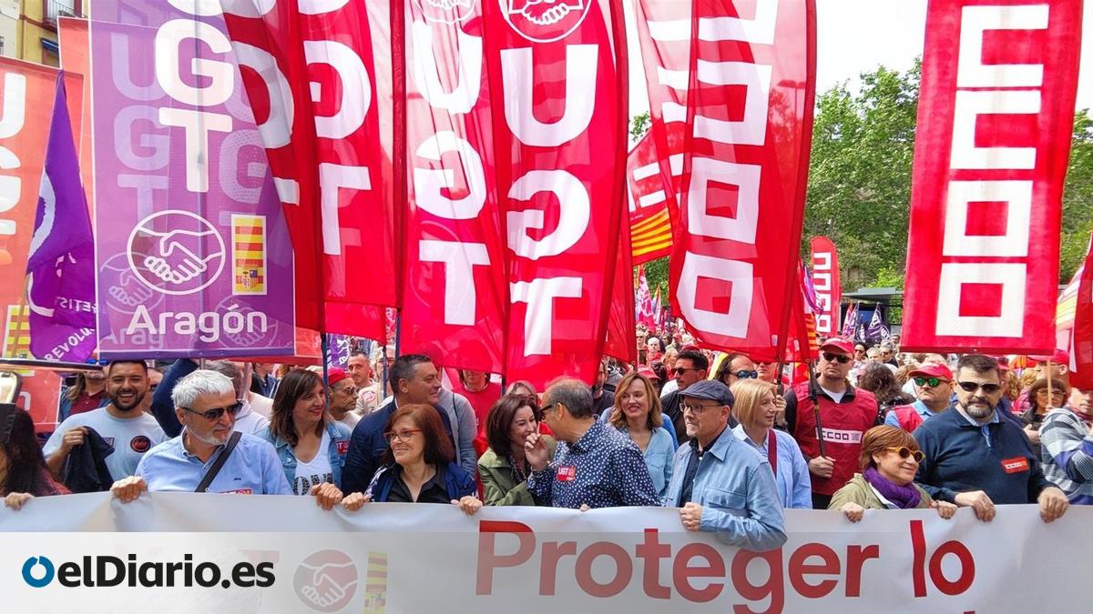 CCOO y UGT salen a las calles de Aragón este Primero de Mayo y ponen el ...