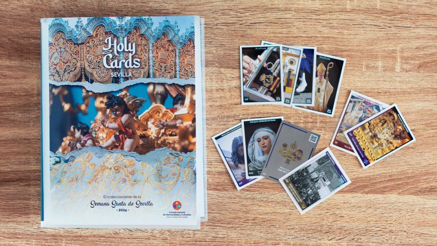 Los cromos cofrades 'HolyCards' vuelven en 2024 con una edición mejorada de la Semana Santa de Sevilla y otras ciudades