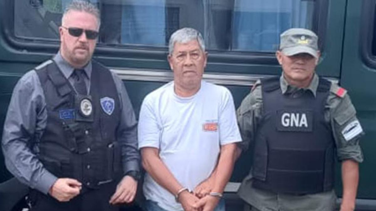 El camionero Héctor Romero cuando fue detenido por el supuesto crimen de María Cash