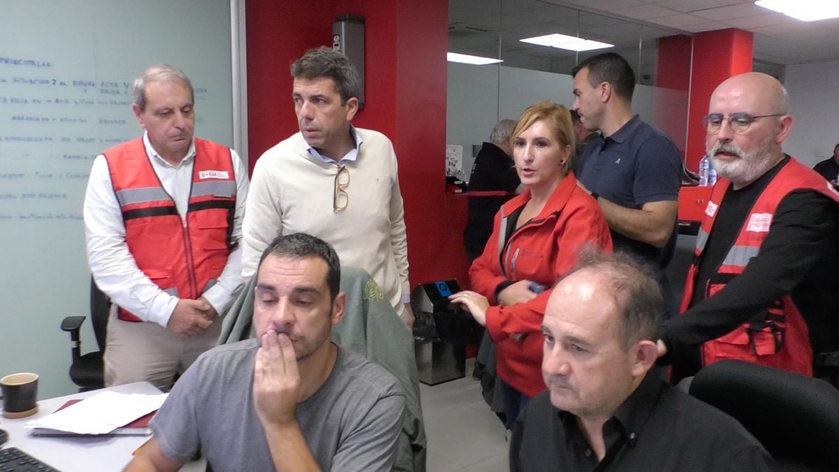 Imagen del Centro de Coordinación de Emergencias el 29 de octubre de 2024.