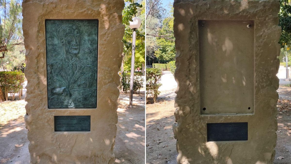 El robo de la escultura de George Orwell entristece a Huesca: “Han quitado a todos una obra que simbolizaba la libertad”