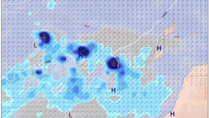 Vuelven las lluvias a gran parte de Canarias
