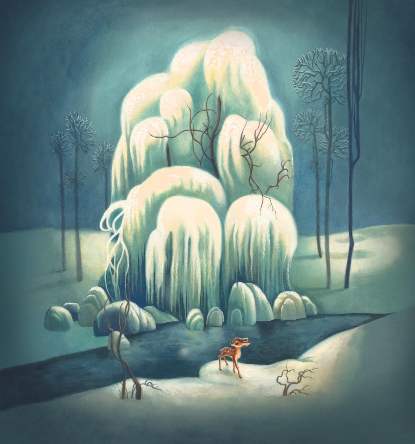 Ilustración de Benjamin Lacombe para 'Bambi'