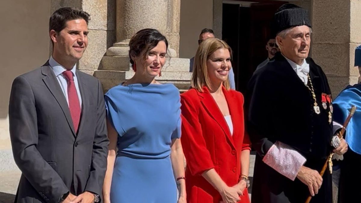 Ayuso, durante el acto de apertura del curso universitario