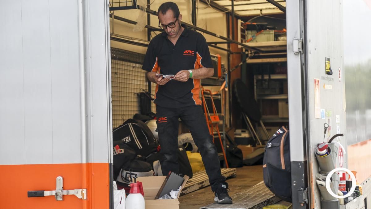 Parque cerrado del XXXVIII Rallye Sierra Morena