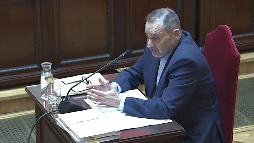 El exministro Ábalos durante su comparecencia ante el Supremo.
