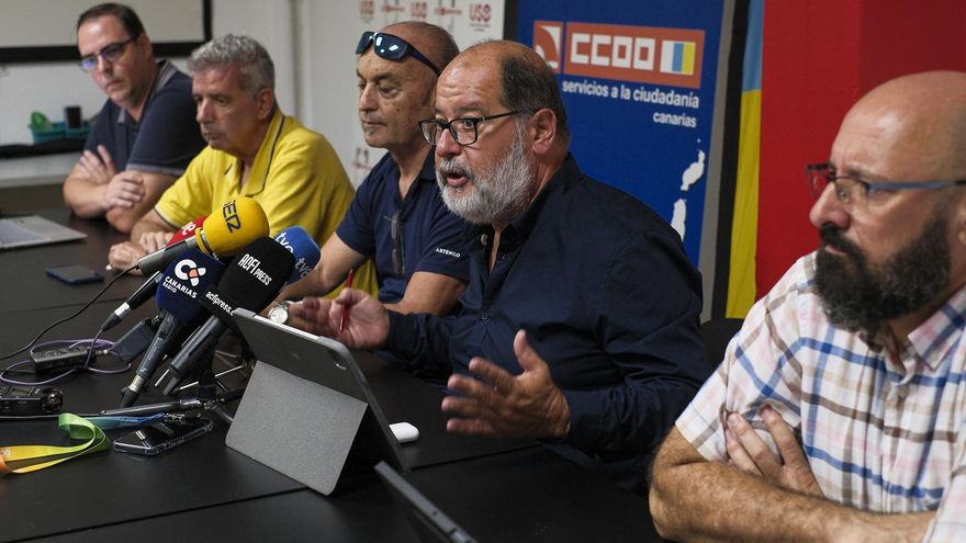 Unos 9.000 conductores de transporte de viajeros de Canarias, llamados a la huelga el lunes