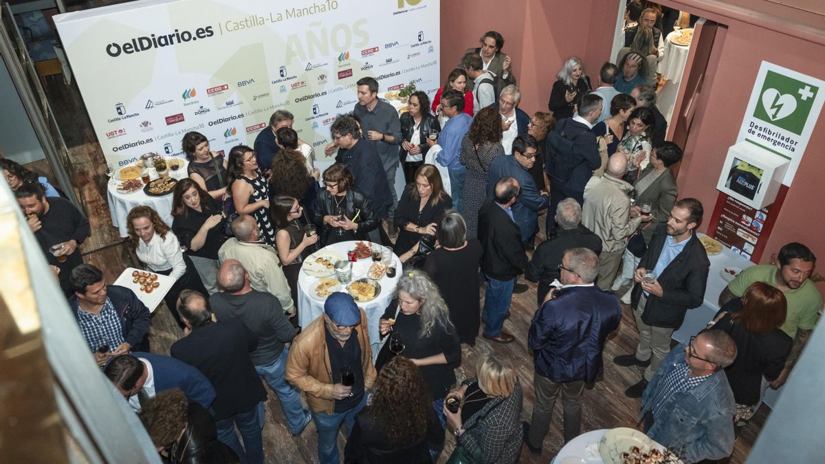 Celebración del 10 aniversario de elDiario.es Castilla-La Mancha en las instalaciones del Teatro de Rojas