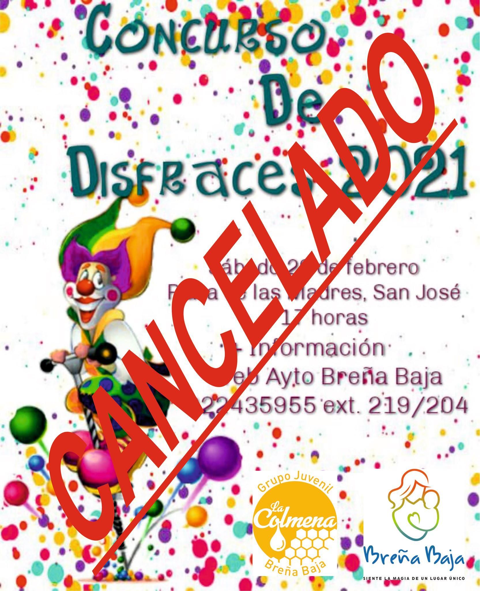 Cancelado el Concurso de Disfraces en Breña Baja.