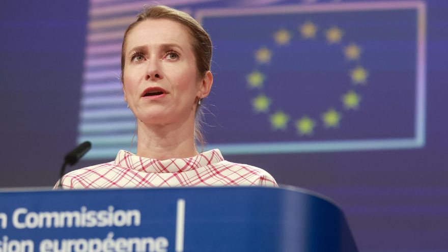 Kaja Kallas en una rueda de prensa el 17 de septiembre de 2025.