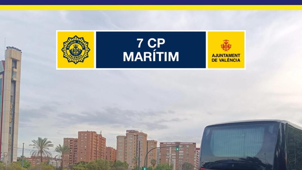 La Policía Local intercepta en València un autobús de turistas cuyo conductor dio positivo en cocaína