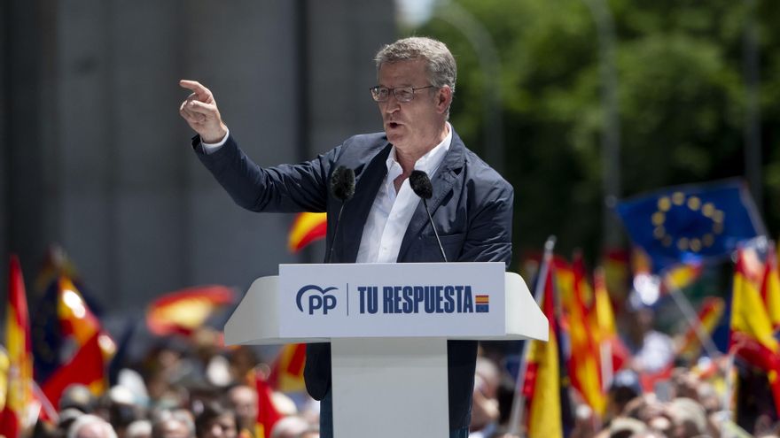 Feijóo abre la puerta a una moción de censura tras las europeas si hay "un contexto adecuado"