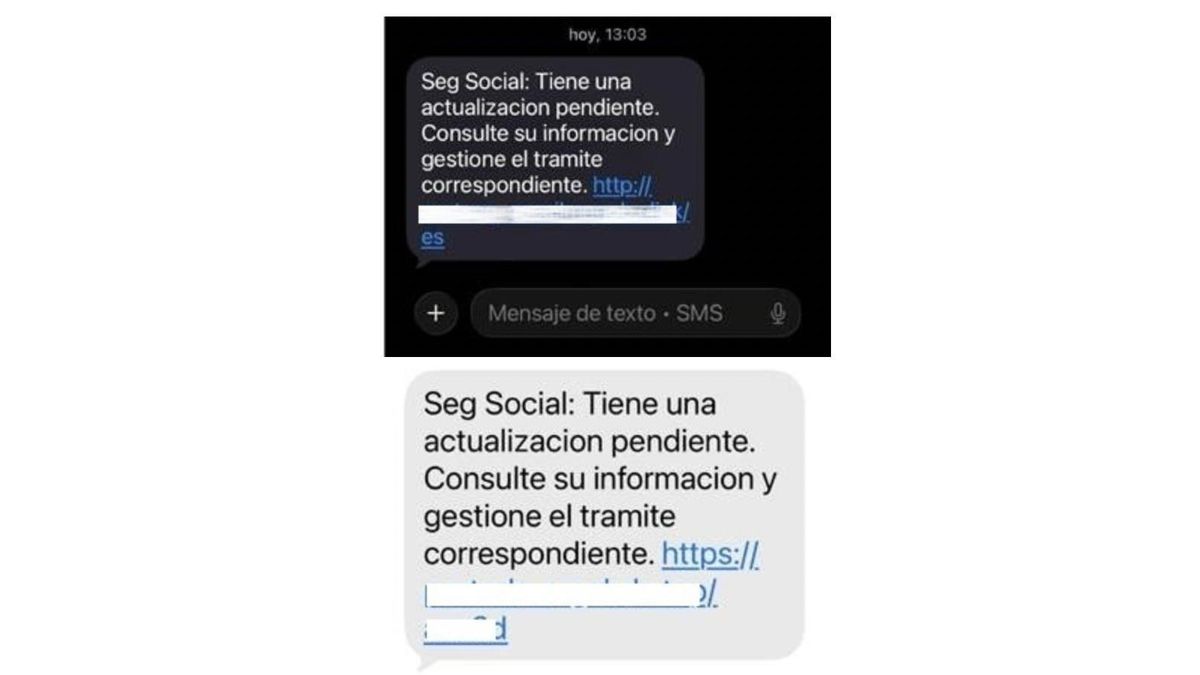 Este es el sms que están enviando los ciberdelincuentes que se hacen pasar por la Seguridad Social