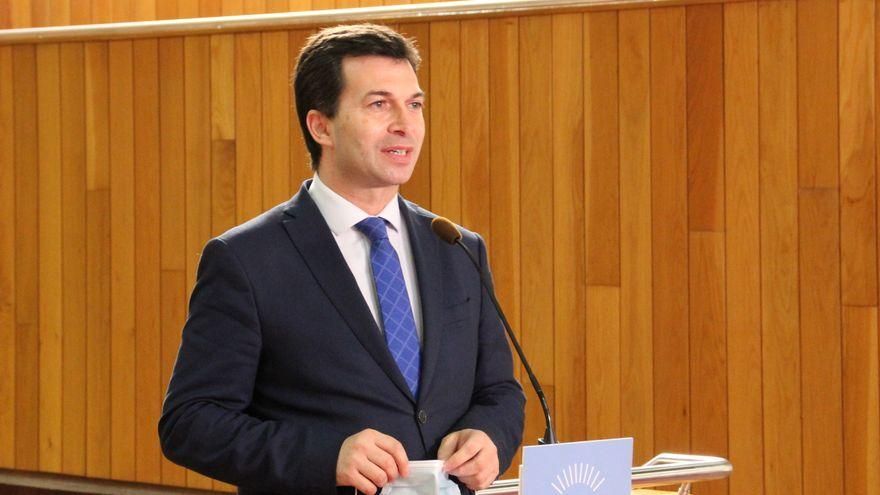 El líder del PSdeG, Gonzalo Caballero, en una imagen de archivo en el Parlamento