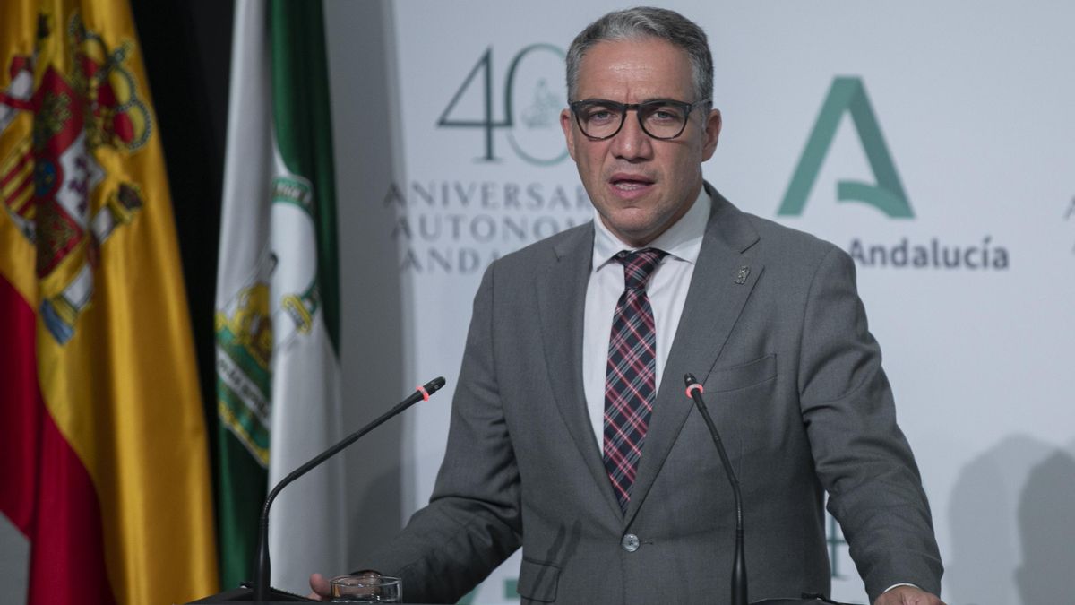 El consejero de Presidencia, Administraciones Públicas e Interior y Portavoz de la Junta de Andalucía, Elías Bendodo