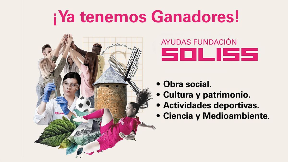 Fundación Soliss anuncia los proyectos ganadores de sus Ayudas a Iniciativas Sociales, Medioambientales, Deportivas y Culturales 2025