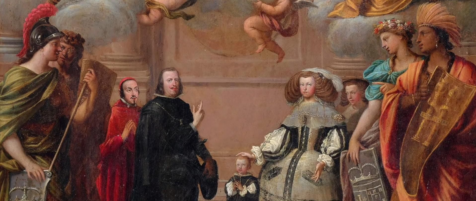 Uno de los cuadros que muestra a la familia del rey Felipe IV