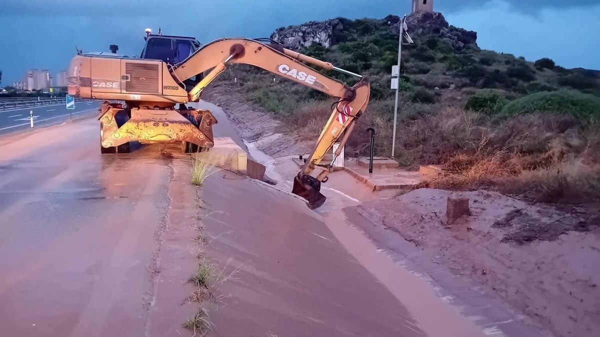 La dana Alice obliga a cortar varias vías y carreteras en la Región de Murcia