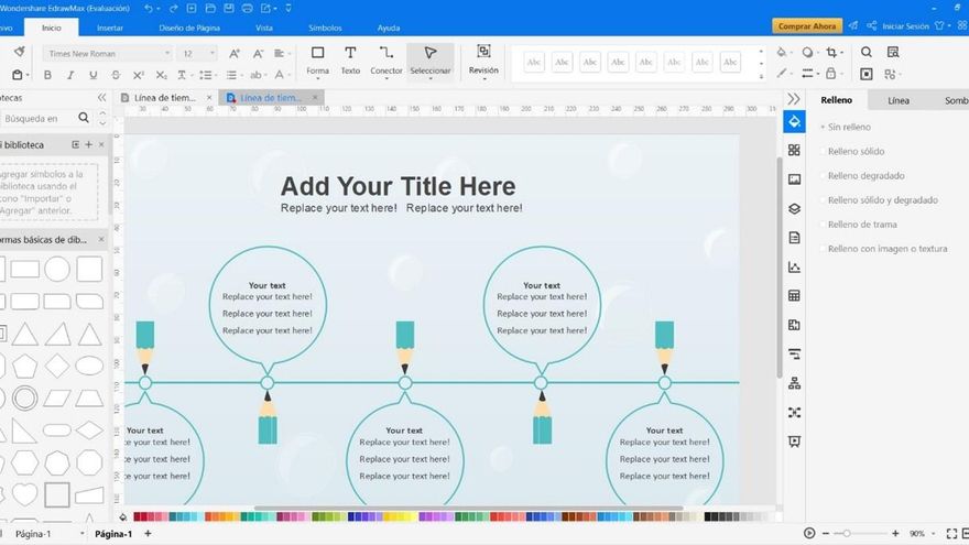 Herramienta para crear líneas de tiempo