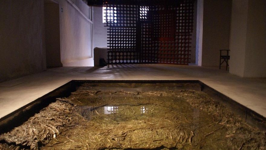 Escultura 'Tres aguas' de Cristina Iglesias en el Convento de Santa Clara