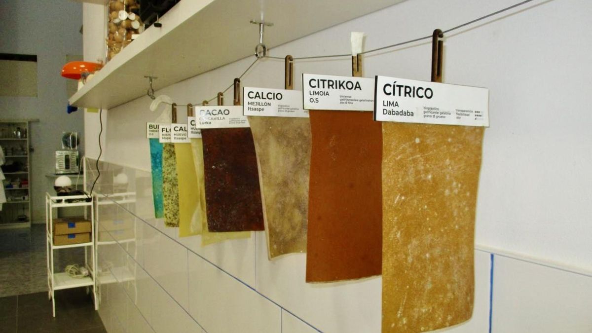 Muestras de biomateriales de Organic.Studio
