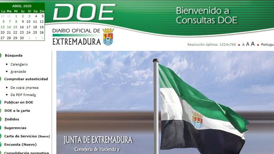 Diario Oficial de Extremadura (DOE)