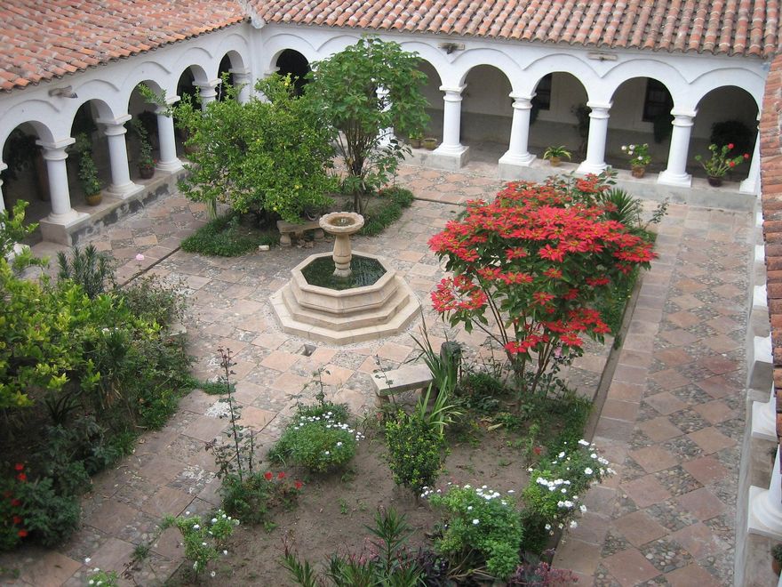 Claustro de La Recoleta, en Sucre.