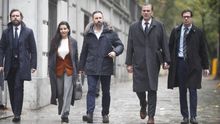 La cúpula de Vox se dirige a explicar a los medios de comunicación su escrito de acusación popular contra los líderes independentistas del procés