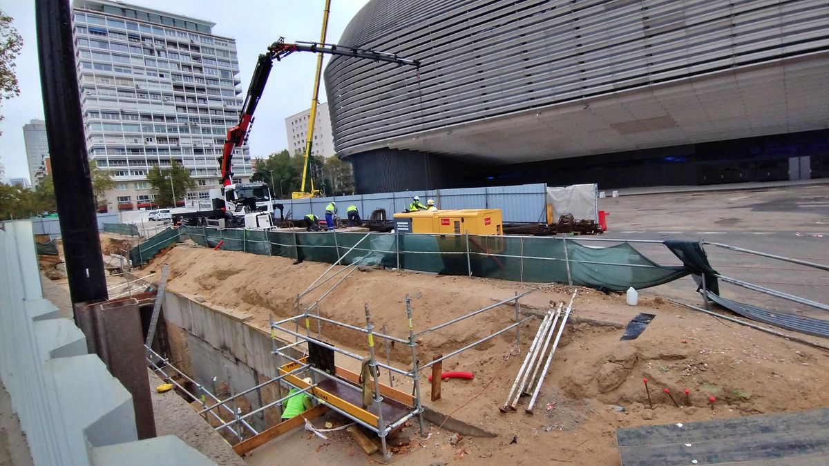 El Real Madrid calcula 17,4 millones en "daños y perjuicios" por los parkings ilegales del Bernabéu a medio construir