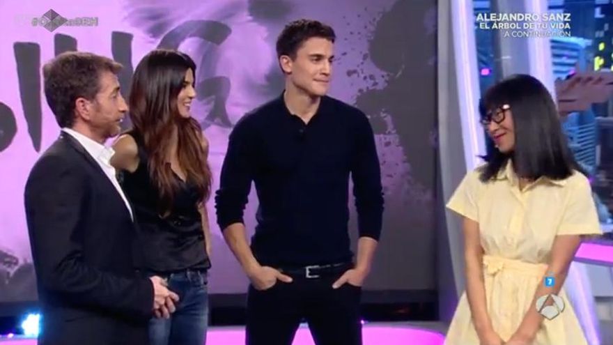 Álex González e Yibing en 'El Hormiguero'