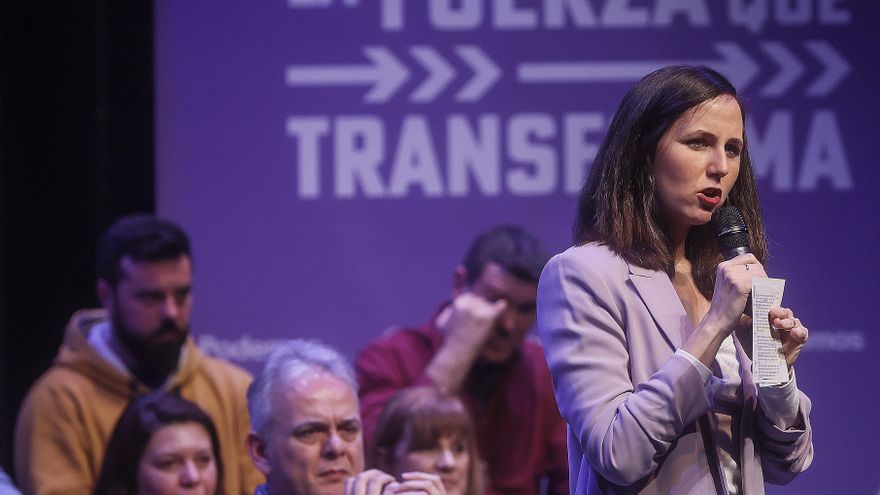 La secretaria general de Podemos y ministra de Derechos Sociales y Agenda 2030, Ione Belarra.