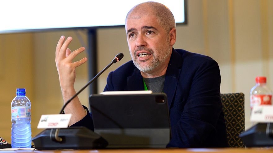 Unai Sordo, secretario general de CCOO, en los cursos de verano de la UIMP.