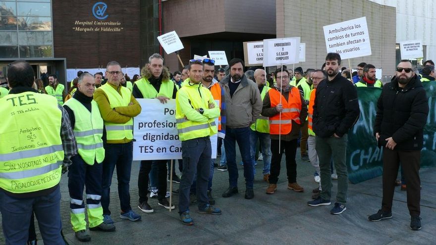 Una protesta de los trabajadores de Ambuibérica antes de la pandemia.