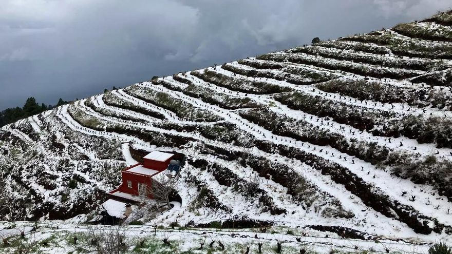 Lluvias intensas y granizo  en el  norte y oeste de La Palma: más de 135 litros en Garafía