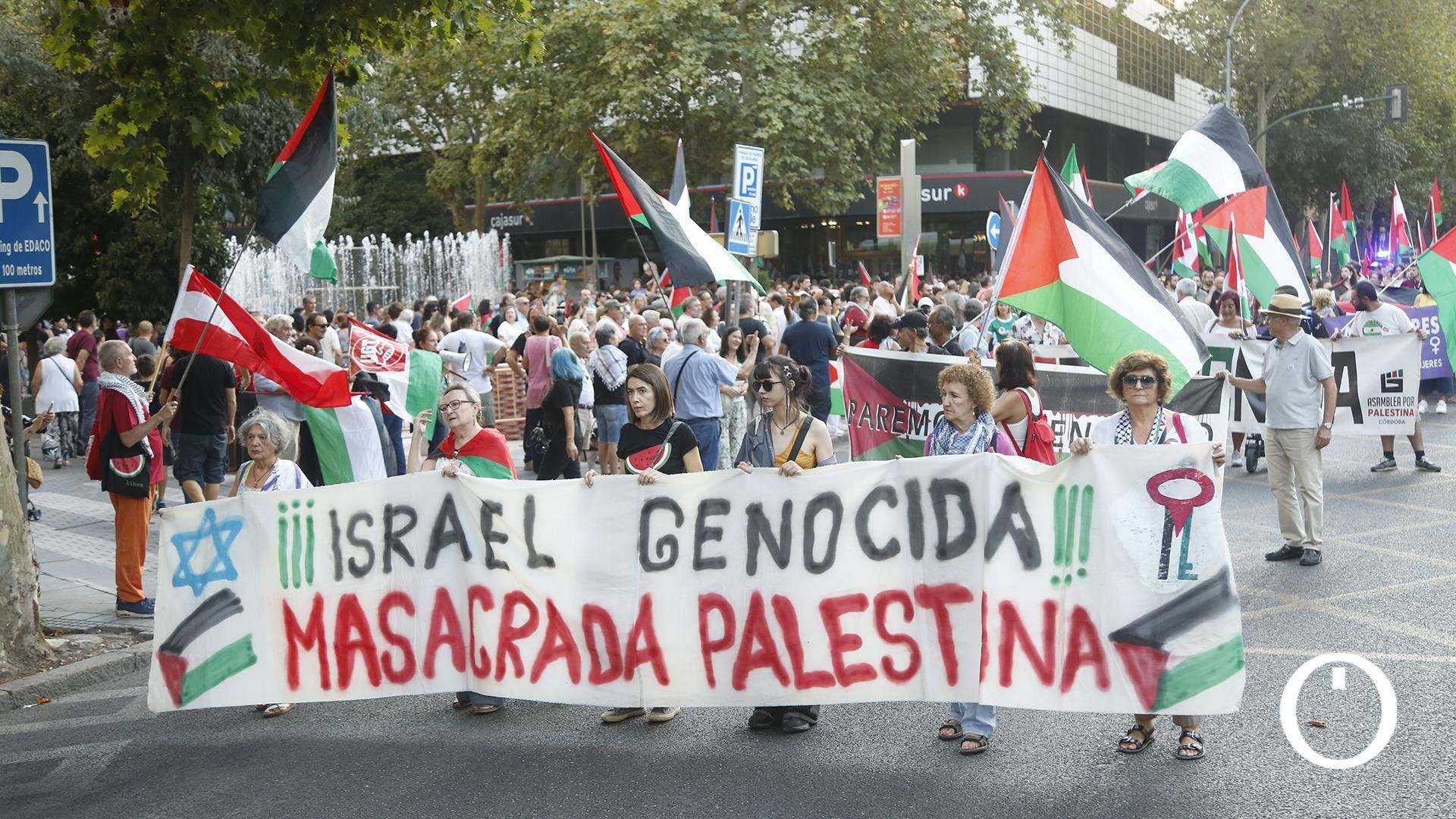 Las imágenes de la masiva manifestación en Córdoba por Palestina