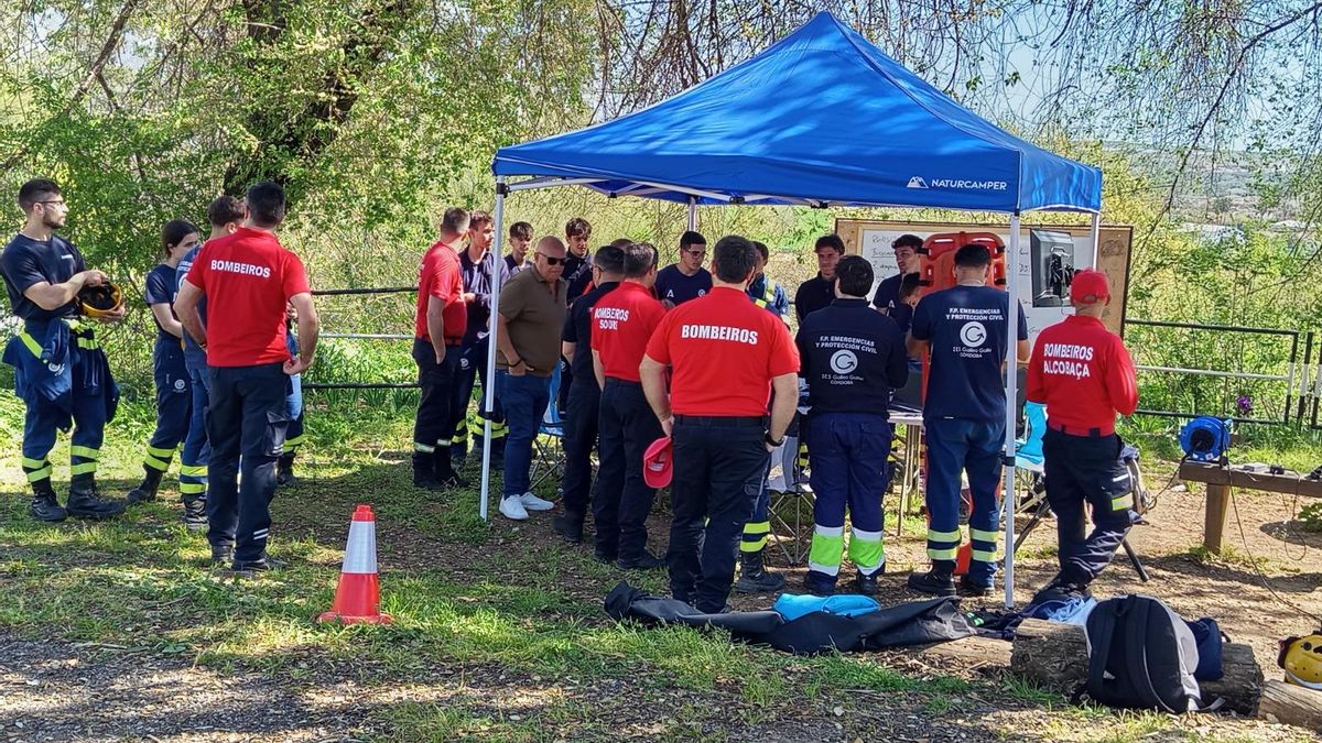 Imagen de la iniciativa de los bomberos portugueses