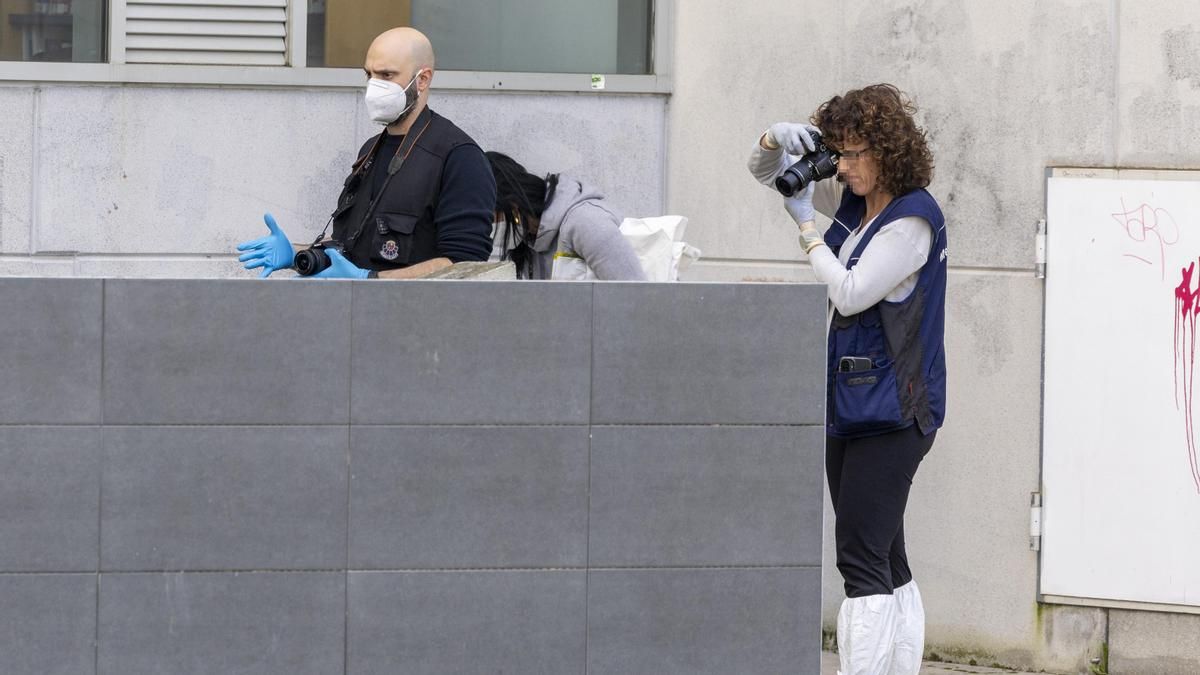 Inspección ocular del lugar en el que se ha producido la explosión